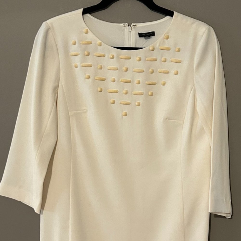 Ann Taylor - Size 4 - Winter White - Dress